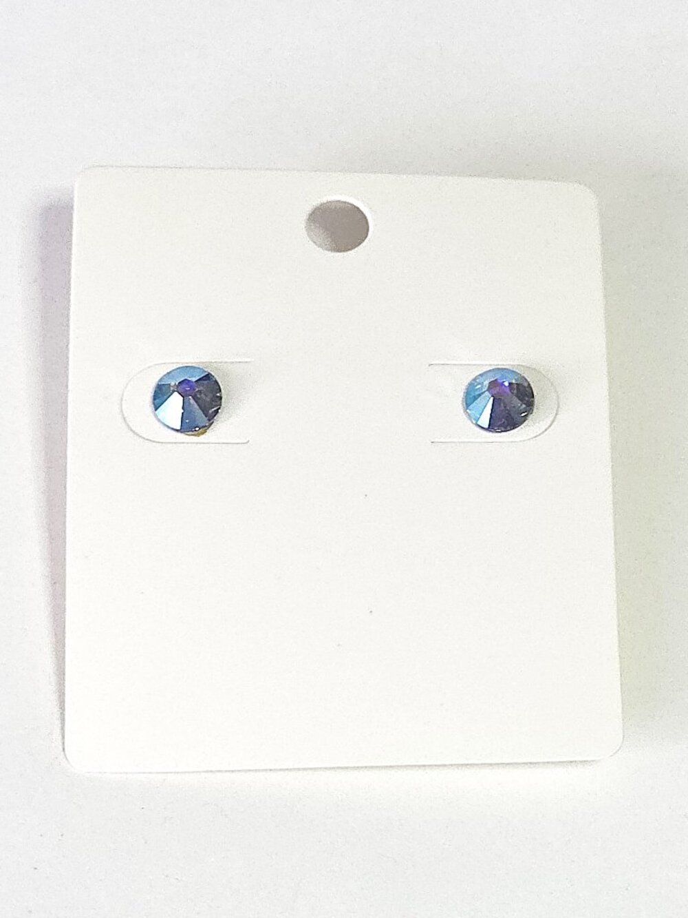 Blue AB crystal stud earrings